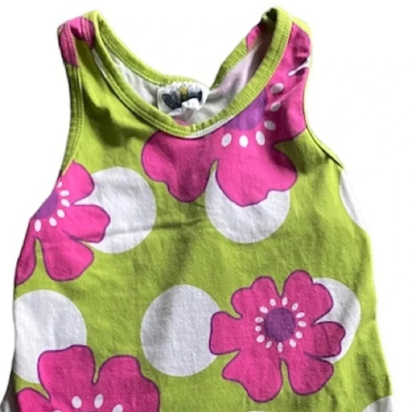 CORKY’S KIDS BOUTIQUE GIRLS FLORAL WHITE PINK DRESS TANK TOP SUMMER SIZE 6 6X - Picture 2 of 5